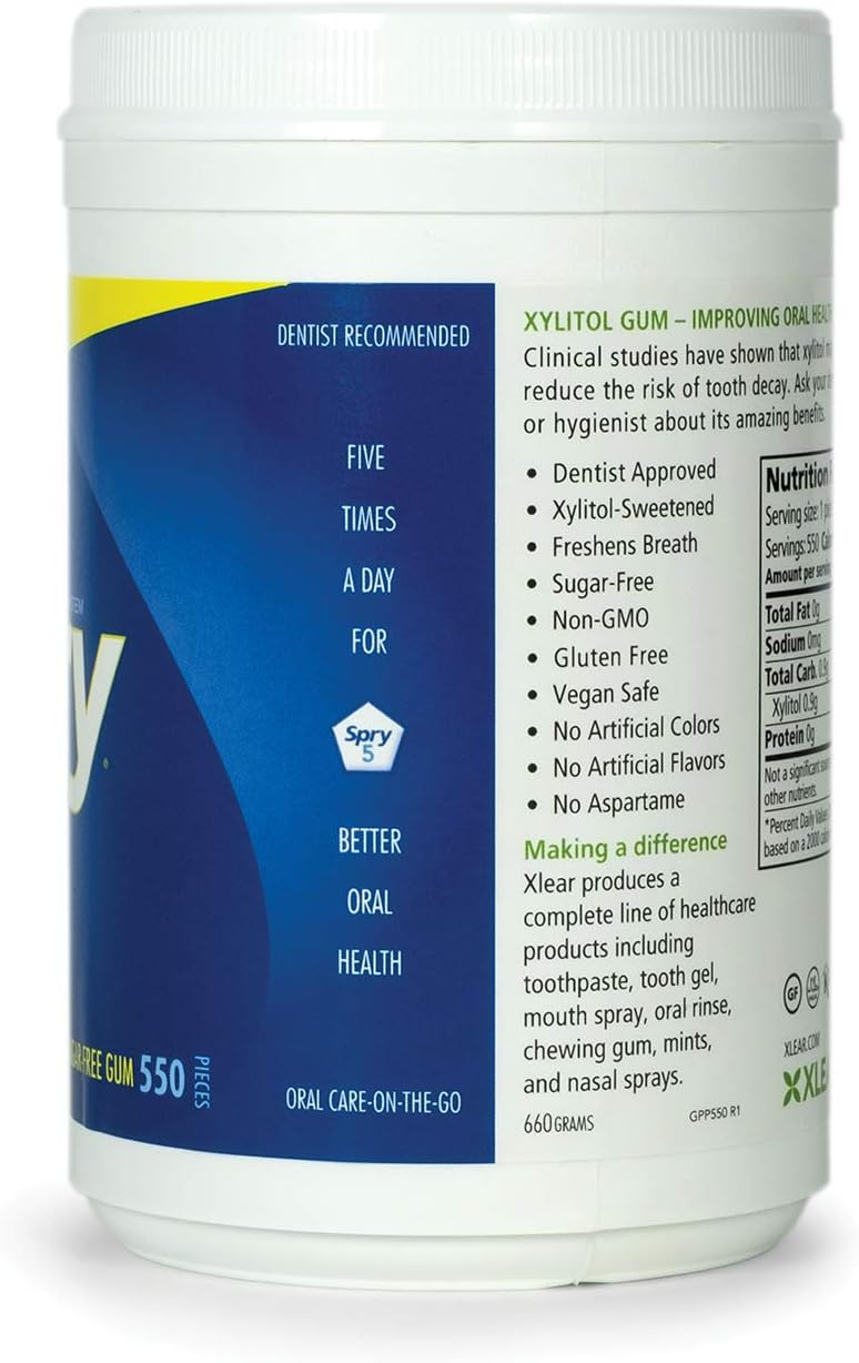 Spry Fresh Natural Peppermint Gum - Sugar Free - Image 2